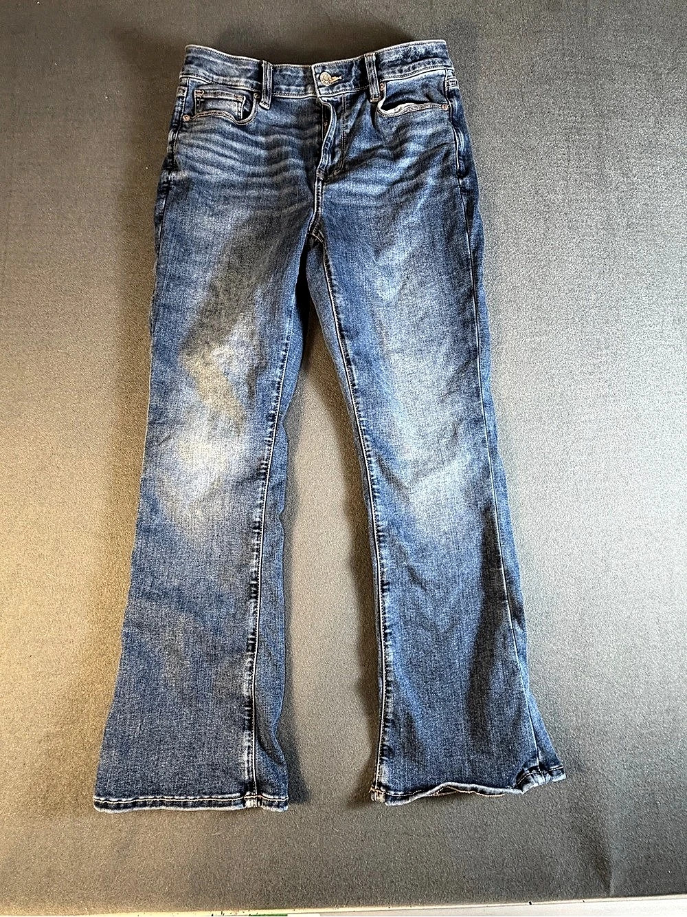 American Eagle Next Level Stretch Flare Jeans in Blue
